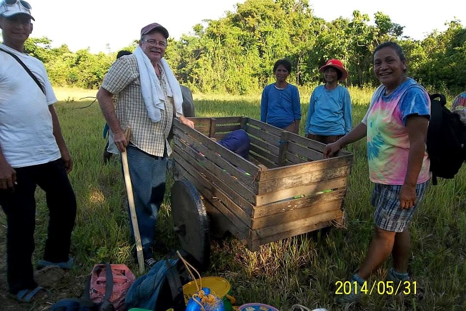 They knew that I could not walk another hour and half to the mission point so they arranged for me to ride in the wagon.